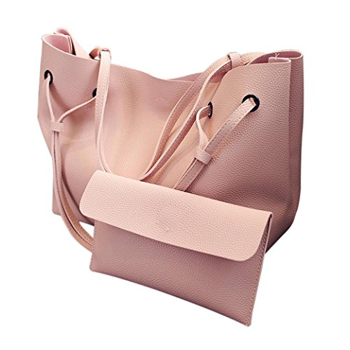 Set de 2PCS Bolso de Hombro Mujer Bolsos Bandolera Grande de Piel Barato para Niña por ESAILQ