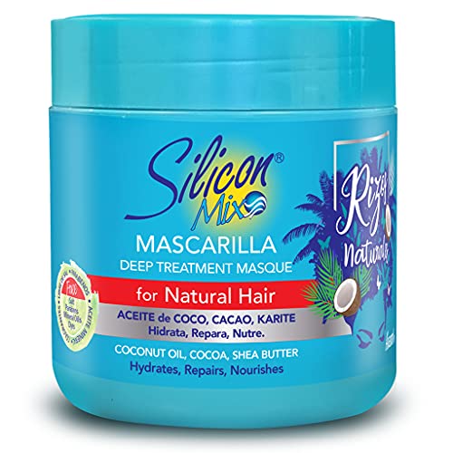 Silicon Mix Rizos Naturales Deep Treatment Masque 478g - Mascarilla Para Pelo Rizado, Ondulado Y Encrespado - Hidrata, Nutre, Repara