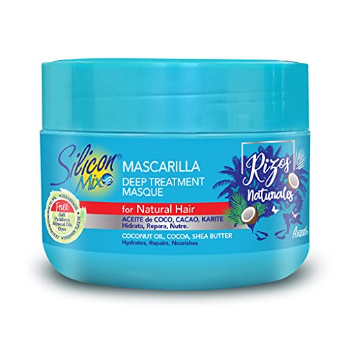 Silicon Mix Rizos Naturales Mascarilla De Tratamiento En Profundidad 225g – Mascarilla Para Pelo Rizado, Ondulado Y Encrespado - Hidrata, Nutre, Repara