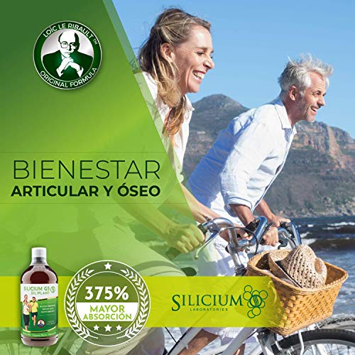 Siliplant Silicio Liquido bebible - Aumenta la Producción de Colageno - Suplemento Huesos Articulaciones Piel Musculos