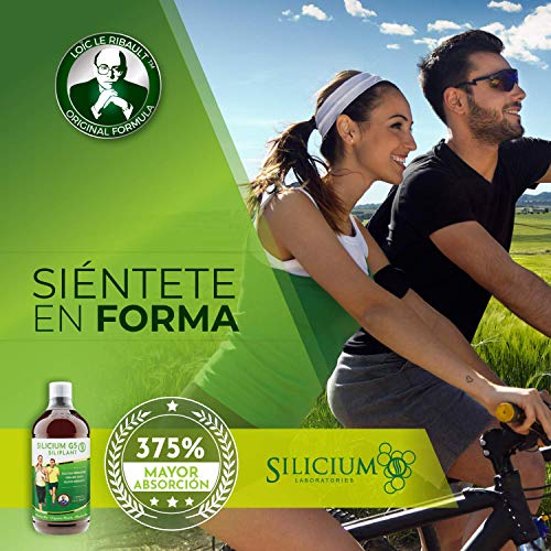 Siliplant Silicio Liquido bebible - Aumenta la Producción de Colageno - Suplemento Huesos Articulaciones Piel Musculos