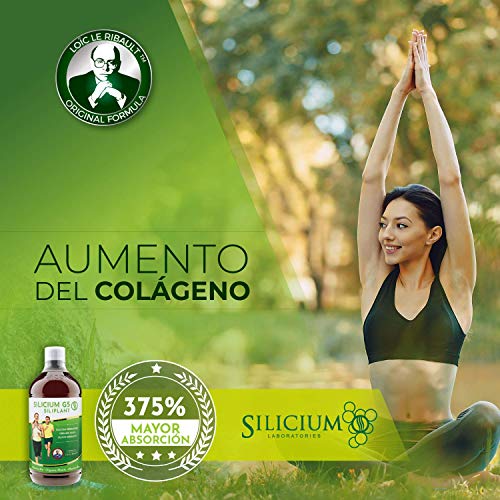 Siliplant Silicio Liquido bebible - Aumenta la Producción de Colageno - Suplemento Huesos Articulaciones Piel Musculos