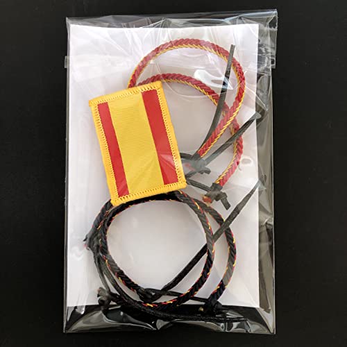 Sin marca 4 Pulseras DE Cuero Bandera ESPAÑA , 2 Colores