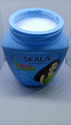 SKALA Crema ACONDICIONADORA Mais CACHOS 1000ML, Negro, 1 kg (Paquete de 1)