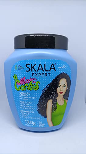 SKALA Crema ACONDICIONADORA Mais CACHOS 1000ML, Negro, 1 kg (Paquete de 1)