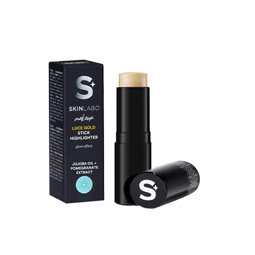 SkinLabo - Luce Gold - Stick Iluminador Para El Rostro Y El Cuerpo. Textura ligera y cremosa con aceite de jojoba. 6 gr.