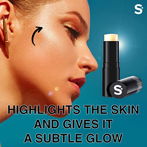 SkinLabo - Luce Gold - Stick Iluminador Para El Rostro Y El Cuerpo. Textura ligera y cremosa con aceite de jojoba. 6 gr.