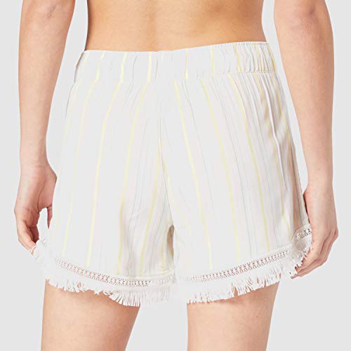 Skiny Damen Shorts Festival Vibe Sleep Pantaln de Pijama, Pastel Stripes, 40 para Mujer