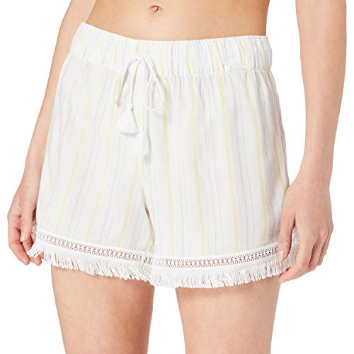 Skiny Damen Shorts Festival Vibe Sleep Pantaln de Pijama, Pastel Stripes, 40 para Mujer