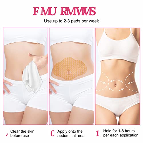 Slimming Patches, 10PCS Parches Adelgazantes Weight Loss Sticker, Parche de Adelgazamiento Rápido Anticelulítico y Quemagrasas Cintura de Grasa del Vientre