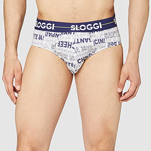 sloggi for men Go Holiday Mini C2P Ropa interior, Blue/Light Combination, 5 para Hombre