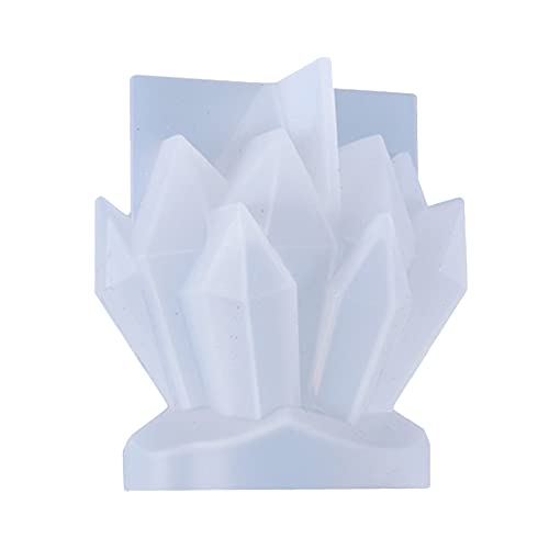 SM SunniMix Moldes de Velas de Silicona durables de racimo de Flores en Forma de Iceberg para Hacer Velas, Molde cónico Alto clásico, Gran artesanía Hecha a Mano,