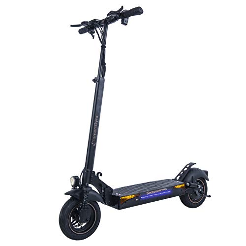 SmartGyro SpeedWay PRO - Patinete Eléctrico de 1200 W con 3 velocidades, Batería 15.000 mAh 48V, Doble suspensión reforzada, Frenos de disco, 4 intermitentes, Scooter, Hasta 55 Km de autonomía