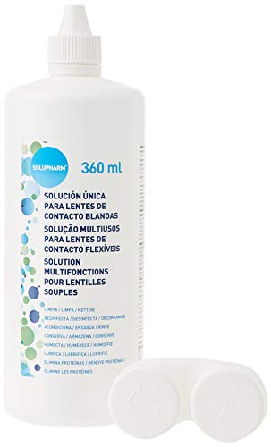 Solupharm Solución Única para Lentes de Contacto Blandas - Paquete de 2 x 360 ml - Total: 720 ml