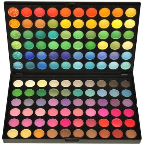 Sombra de Ojos Colección Vivo Brillante Kit de Maquillaje Caja Profesional para Maquillaje Accesorio cosmético de Belleza (Paleta de Sombra de Ojos de 120 Colores)