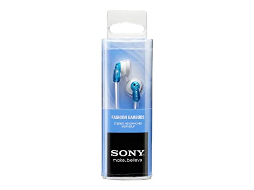 Sony Mdre9Lpl - Auriculares de Botón, Blanco y Azul, 5