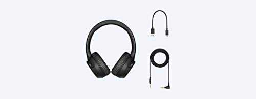 Sony WH-XB700 - Auriculares inalámbricos EXTRA BASS (Bluetooth, NFC, 30 horas de batería, carga rápida, manos libres, estilo de auricular on-ear) negro, con Alexa integrada