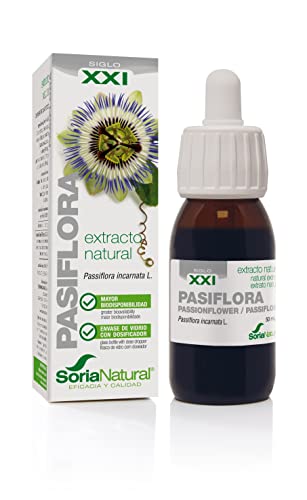 Soria Natural - Extracto Pasiflora S.XXI- Complemento alimenticio - Ayuda al descanso y la relajación - 50 ml