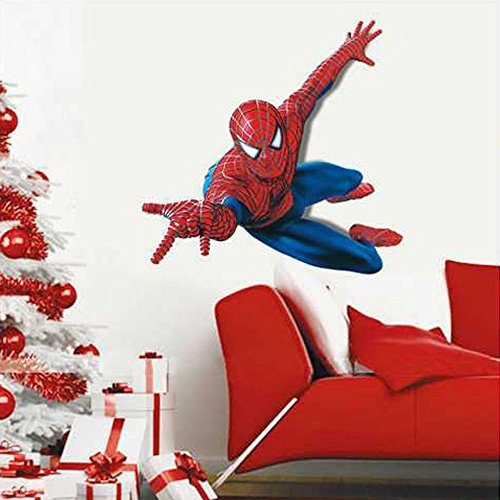 Spiderman XXL Enorme Grande hombre araña Pegatinas de pared Niños Niños Dormitorio Decal art Mural Decor.