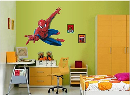 Spiderman XXL Enorme Grande hombre araña Pegatinas de pared Niños Niños Dormitorio Decal art Mural Decor.