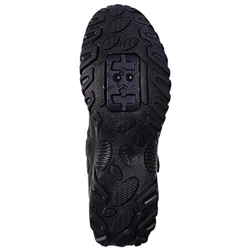 Spiuk Quasar M2V MTB Zapatilla, Unisex Adulto, Negro Mate/Plata, 37