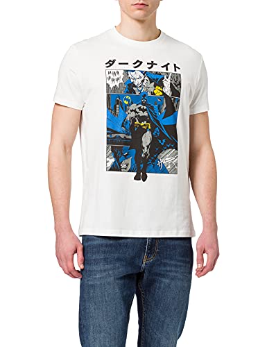 Springfield Camiseta Batman, Marfil, S para Hombre