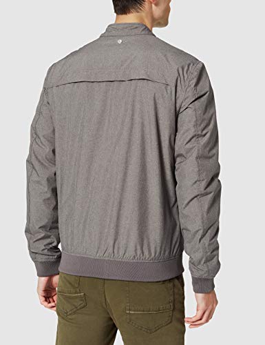 Springfield Chaqueta técnica Textura Cuello Tira, Gris Oscuro, XS para Hombre