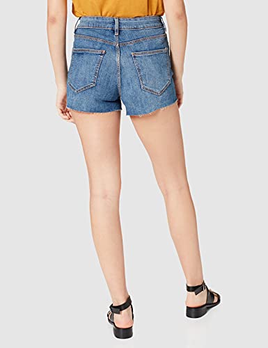 Springfield Short Rotos Pantalones Cortos, Azul Medio, 38 para Mujer