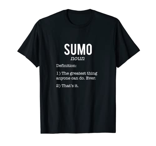 Sumo Divertido Definición Humor Artes Marciales Amantes/Maestro Camiseta