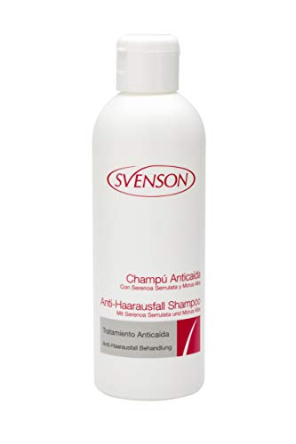 Svenson | Champú Anticaída | Previene y Combate la Caída del Cabello | Rico en Serenoa Serrulata, Morus Alba, Gingko Biloba y Vitamina B | Alta Estimulación del Crecimiento Capilar | Tamaño: 200 ml