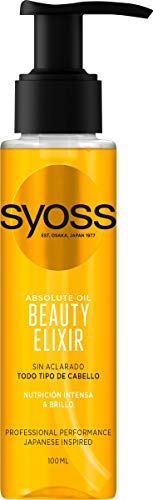 Syoss - Aceite Tratamiento Sublimador Beauty Elixir Oil – Para todo tipo de pelo - 6uds de 100Ml (600ml) – Nutrición intensa y brillo - Cabello como recién salido de la peluquería