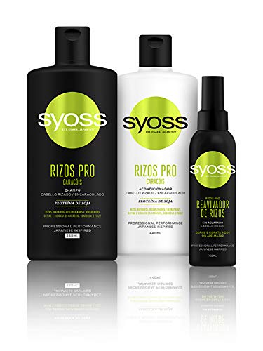 Syoss - Acondicionador Rizos, 440 ml, Para cabello rizado, Rizos definidos, disciplinados e hidratados, Cabello como recién salido de la peluquería