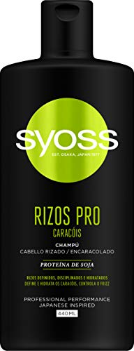 Syoss - Champú para pelo rizado u ondulado - Rizos Pro - 6uds de 440Ml (2.640ml) – Método Curly- Rizos definidos y disciplinados - Cabello como recién salido de la peluquería