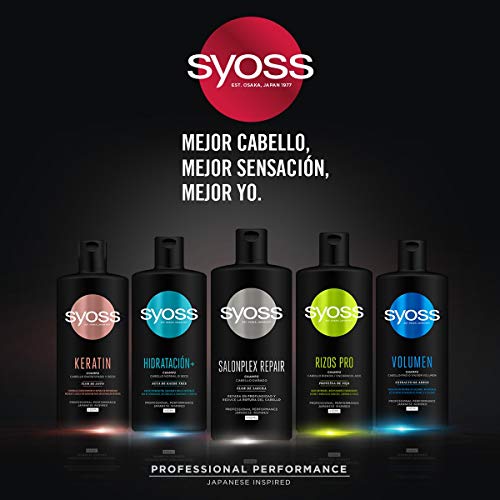 Syoss - Tratamiento para pelo encrespado y seco - Crema Peinado Keratina - 6 uds de 150Ml (900ml) - Controla el encrespamiento y repara en profundidad - Cabello como recién salido de la peluquería