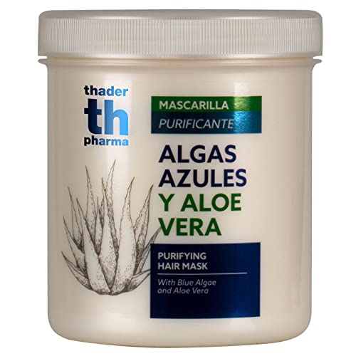 Thader Th Pharma Mascarilla Purificante Anticaspa con Algas Azules y Aloe Vera, 700 ml