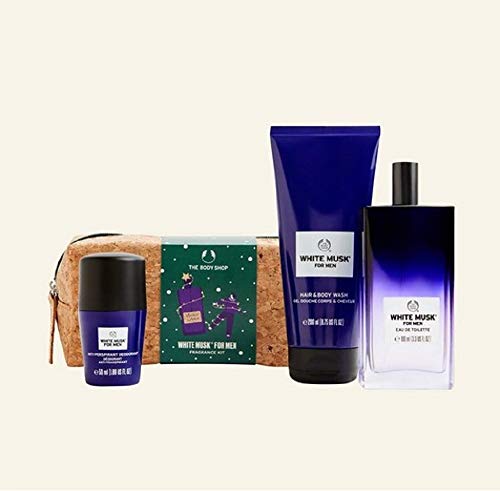 The Body Shop White Musk® - Kit de fragancia para hombre (100 ml), gel de ducha y desodorante