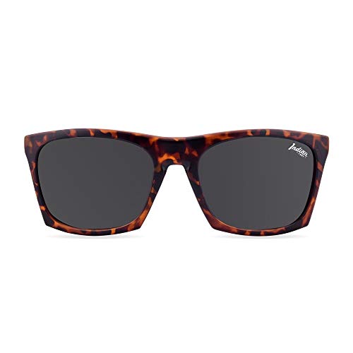 The Indian Face Gafas de Sol Deportivas Barrel Unisex, Color Carey Lente Negra