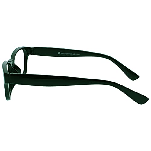 The Reading Glasses Company La Compañía Gafas De Lectura Verde Oscuro Lectores Valor Pack 2 Hombres Mujeres RR77-6 +3,50