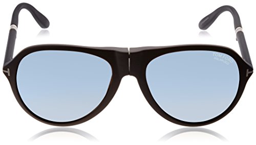 Tom Ford Sonnenbrille FT0381 5902V Gafas de Sol, Negro (Schwarz), 59 para Hombre