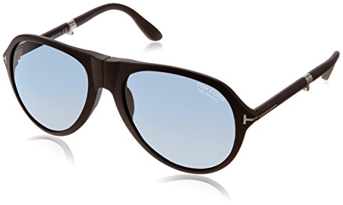 Tom Ford Sonnenbrille FT0381 5902V Gafas de Sol, Negro (Schwarz), 59 para Hombre