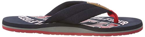 Tommy Hilfiger Essential TH Beach Sandal, Chanclas Hombre, Azul (Midnight 403), 43 EU