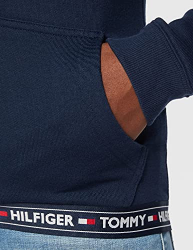 Tommy Hilfiger Hoody HWK Top de Pijama, Azul (Navy Blazer 416), Large (Talla del Fabricante: LG) para Mujer