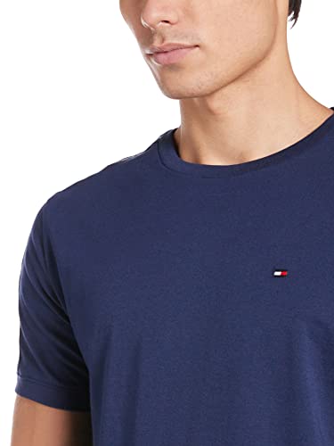 Tommy Hilfiger RN tee SS Camiseta, Azul (Navy Blazer 416), Medium para Hombre