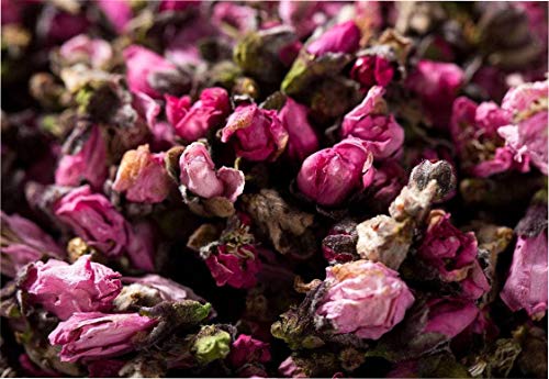 TooGet Flower Petals and Buds Incluye Rosa Roja, Bola de Peonía, Gomphrena globosa, Flores de Melocotón, Flor a Granel de Té Verde para Hacer Aceite Botánico, Tipo de Manualidades.