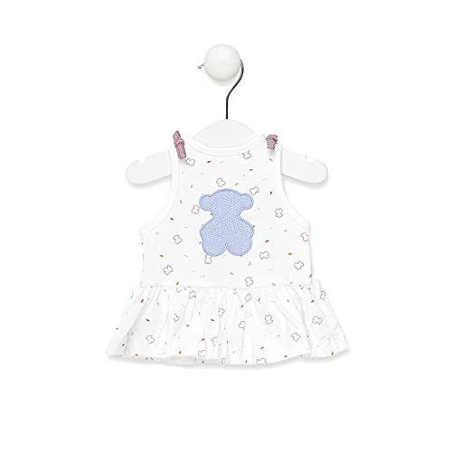 TOUS BABY - Vestido de Tirante con Falda Evasé para Niña. Estampado Chill. (12-18 Meses)