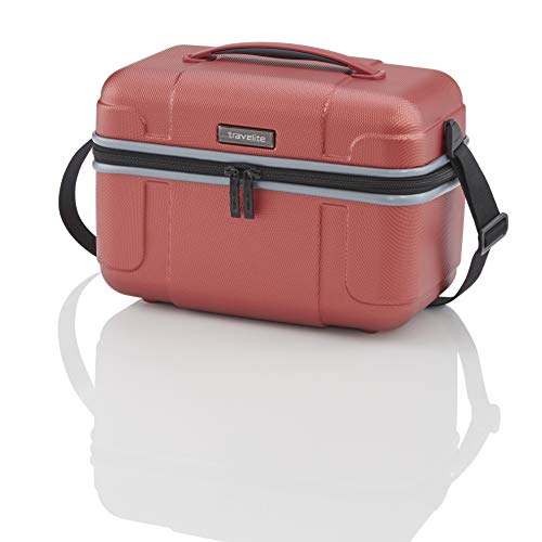 Travelite Vanity/Trousse de toilette "Vector" rouge Neceser viaje, 36 cm, 20 liters, Rojo (Rouge)