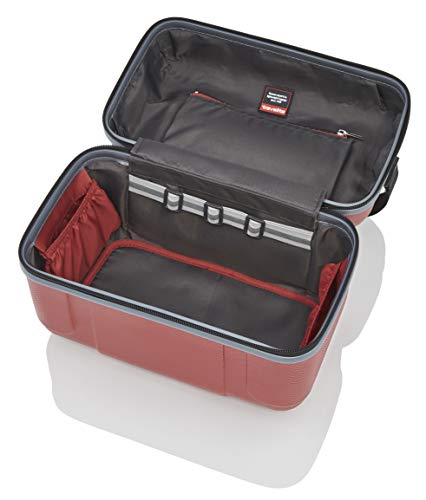 Travelite Vanity/Trousse de toilette "Vector" rouge Neceser viaje, 36 cm, 20 liters, Rojo (Rouge)