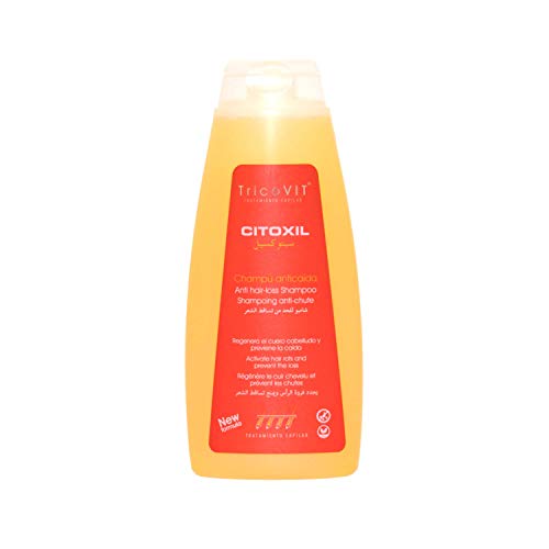 TricoVIT Anticaída – Champú Anticaída, Reduce la Caída del Cabello y Estimula el Crecimiento, 100% Vegano, Sin Parabenos ni Siliconas, Champú Anticaída para Hombre y Mujer, 400 ml