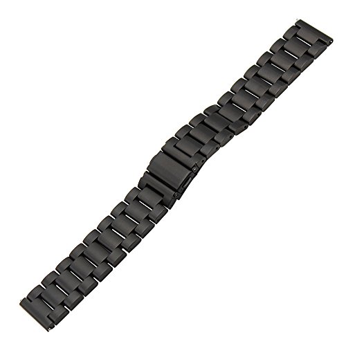 TRUMiRR para Ticwatch Pro Correa de Reloj, 22mm Correa de Reloj de Acero Inoxidable Metal Pulseras de Repuesto para Samsung Gear S3 Classic/Frontier, Huawei Watch 2 (Classic), LG G,Galaxy Watch3 45mm