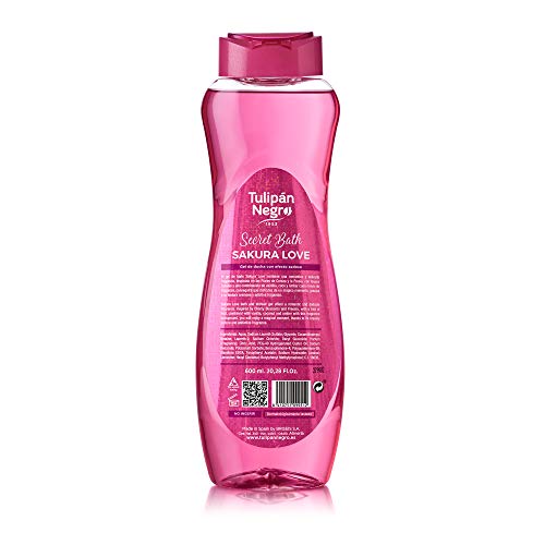 Tulipán Negro Sakura Love Gel de Ducha con Efecto Sedoso, 600 ml